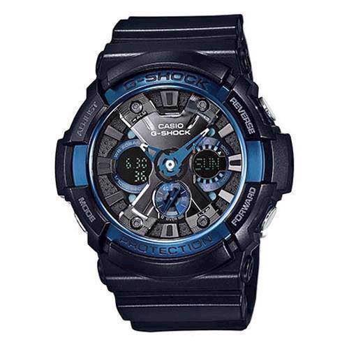 Image of Casio G-Shock sort resin med stål quartz multifunktion (5229) Herre ur, model GA-200CB-1AER